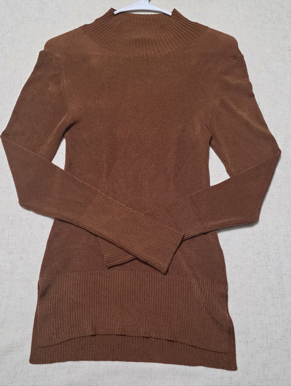 Free People Intimately Mock Neck Tunic Brown Size M